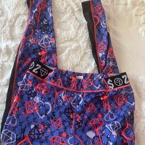 Zumba colorful full length leggings - lrg